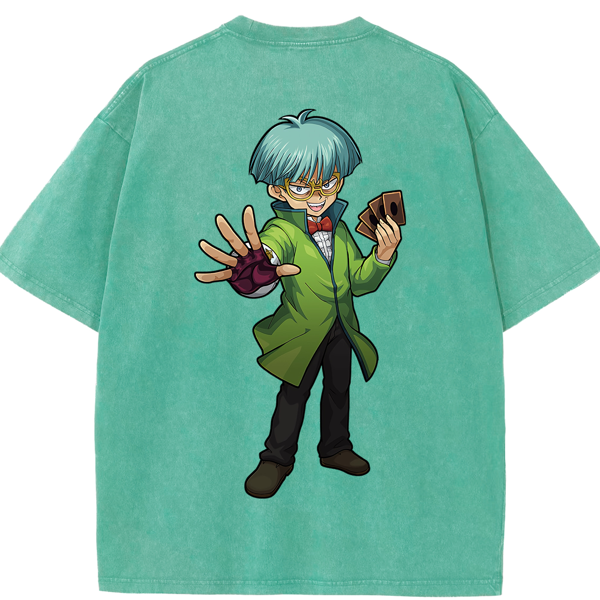 （画像用） 遊☆戯☆王 Yu-Gi-Oh! 綿100% ヴィンテージ風 半袖Tシャツ（背面プリント）